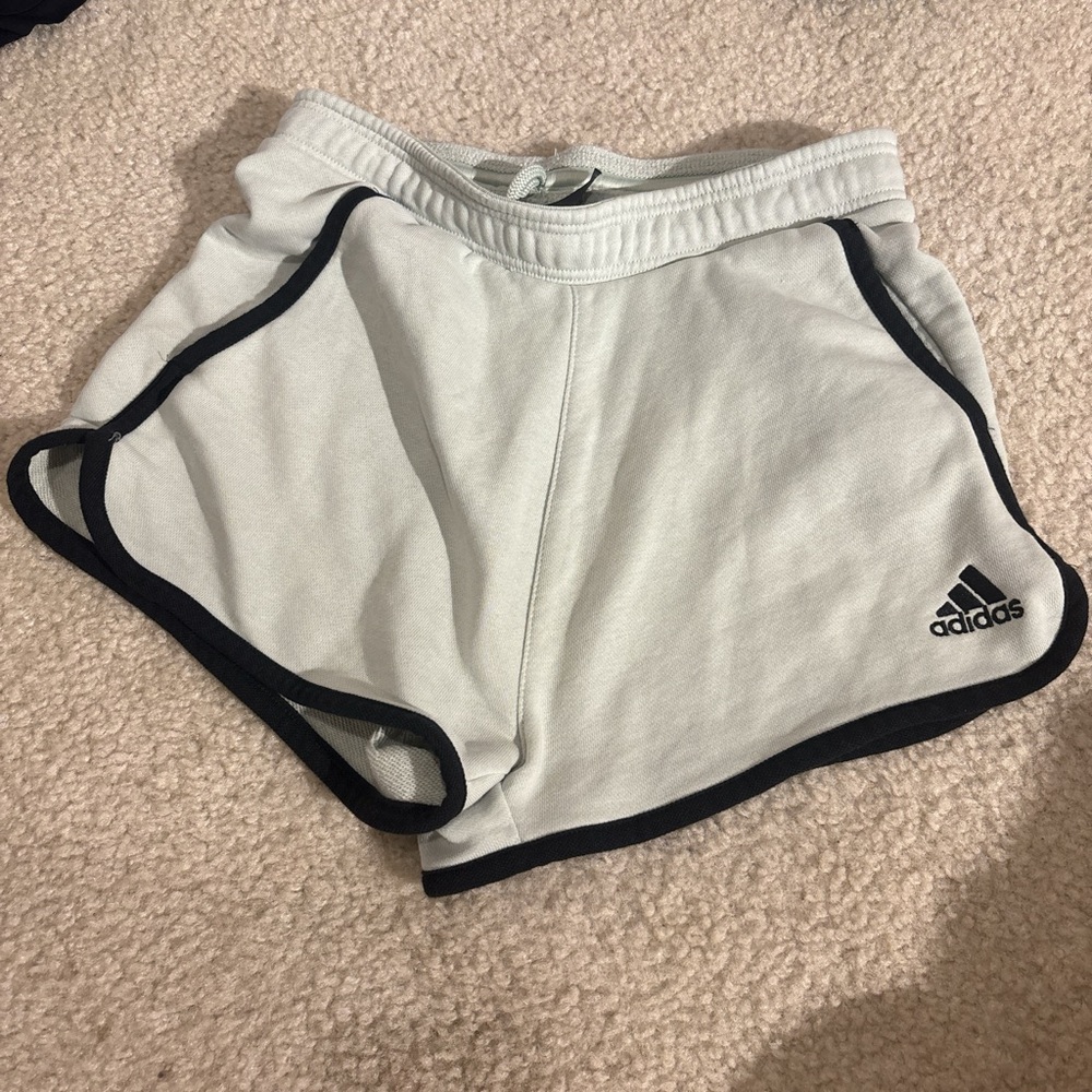Light green and black Adidas shorts #adidas #shorts #activewear